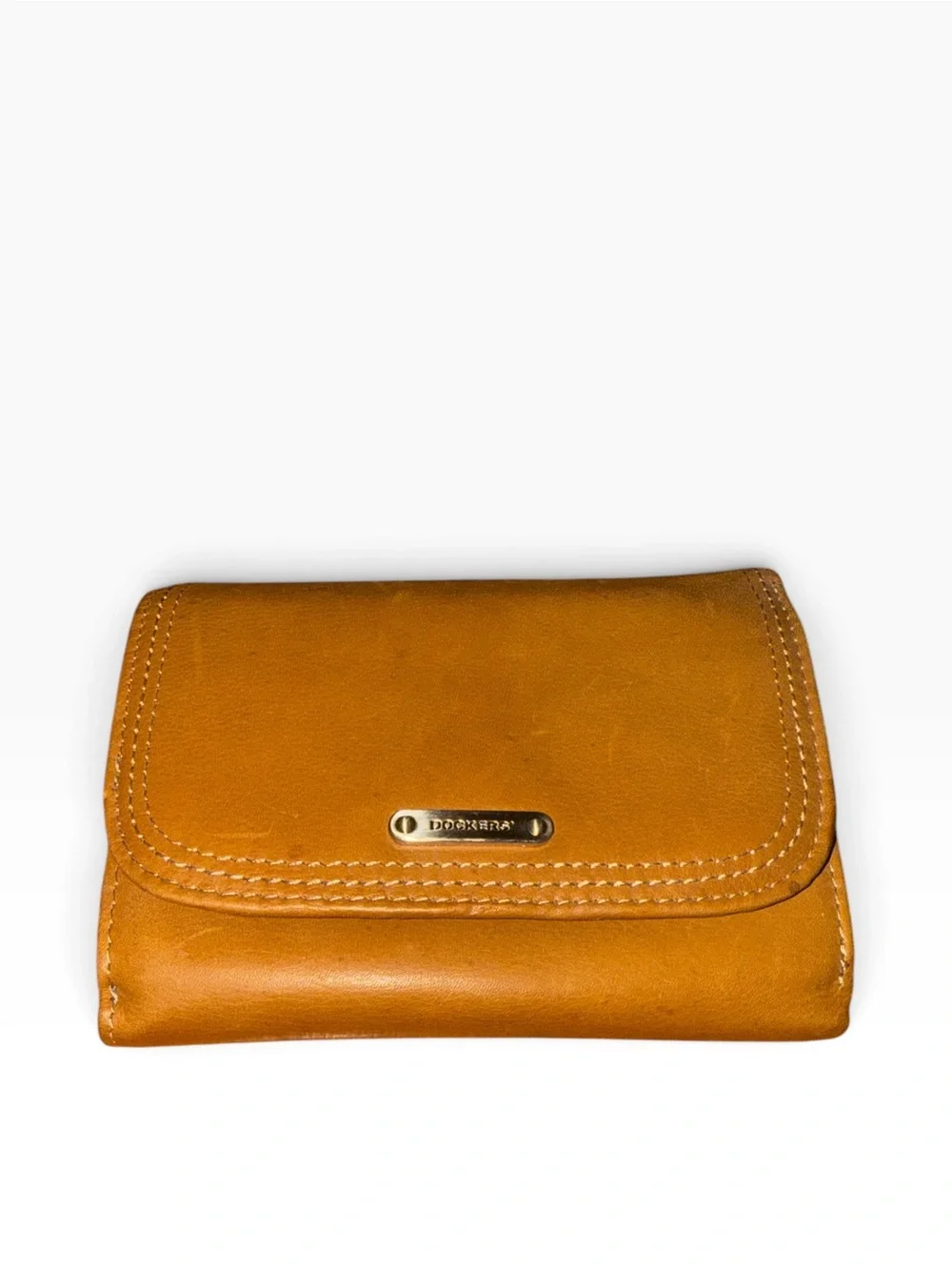 Dockers Tan Leather Compact Wallet